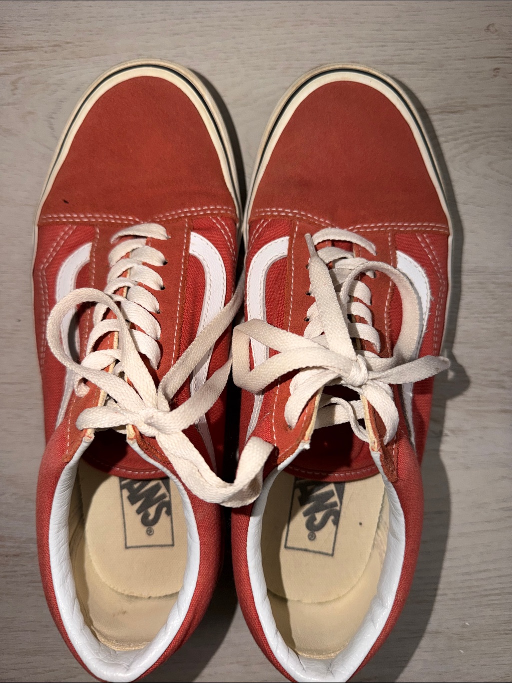 Red Brunt Red Vans